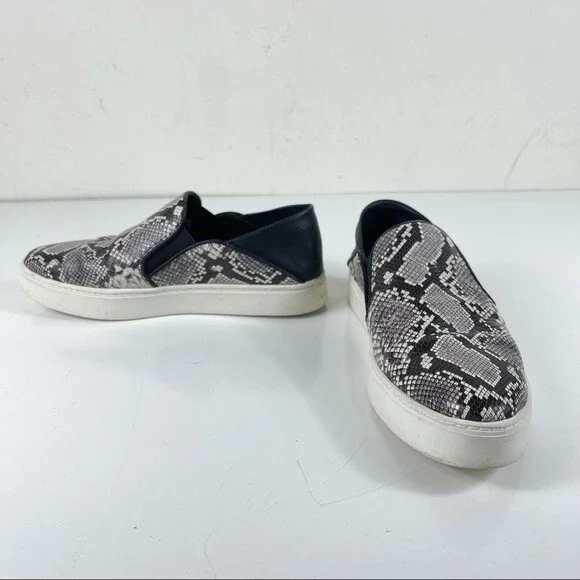Vince Garvey Slip On Python Embossed Leather Pointed Toe Sneakers Slides Shoes 5 - Picture 6 of 13